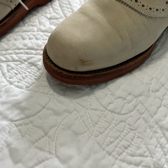 Keith Highlanders Mens 8 1/2 cream oxfords - Picture 5 of 7